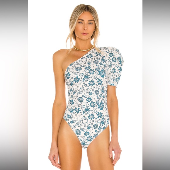 Free People Somethin Bout You Bodysuit in Petal Combo - Picture 2 of 12